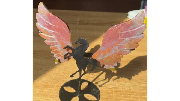 💖🦄Crimson Ocean Jasper Unicorn Wings✨ - Image 3
