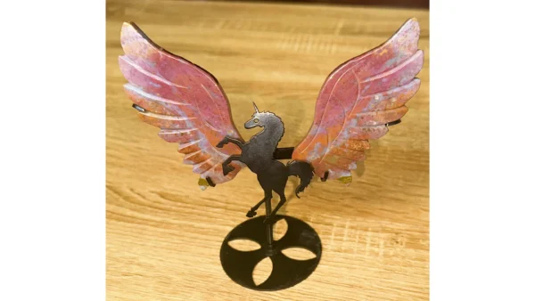 💖🦄Crimson Ocean Jasper Unicorn Wings✨
