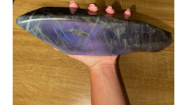 💜🐋Abyssal Echo ~ Purple Flash Labradorite⚡🔮 - Image 3