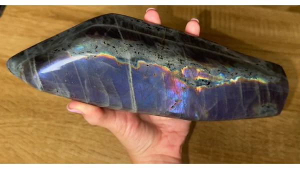 💜🐋Abyssal Echo ~ Purple Flash Labradorite⚡🔮