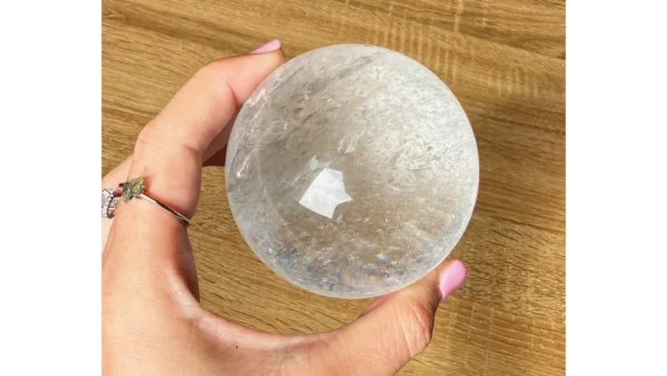 ❄️Frostbound Realm ~ Clear Quartz Sphere🔮✨ - Image 3