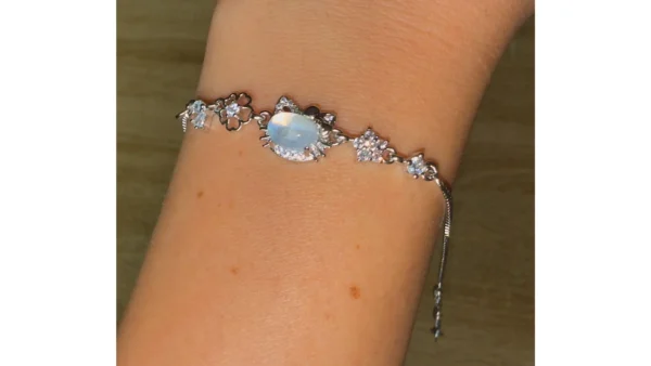 🌙Moonstone Hello Kitty Bracelet🐱