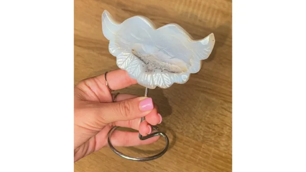 🌸Druzy Agate Heart Wings🧚‍♂️
