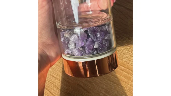 Amethyst Serenity ~ Crystal Glass Tea Infuser🌸 - Image 3