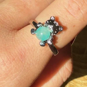 💙Sky Fluorite Fluffy Guardian Bear🧸
