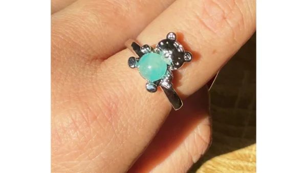 💙Sky Fluorite Fluffy Guardian Bear🧸