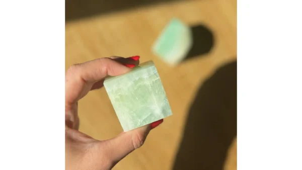 Emerald Memory ~ Pistachio Calcite Cube✨ - Image 4