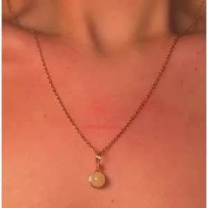 ✨💛La Forge de l’Or Cosmique ~ Citrine Sphere Dainty Necklace💛✨