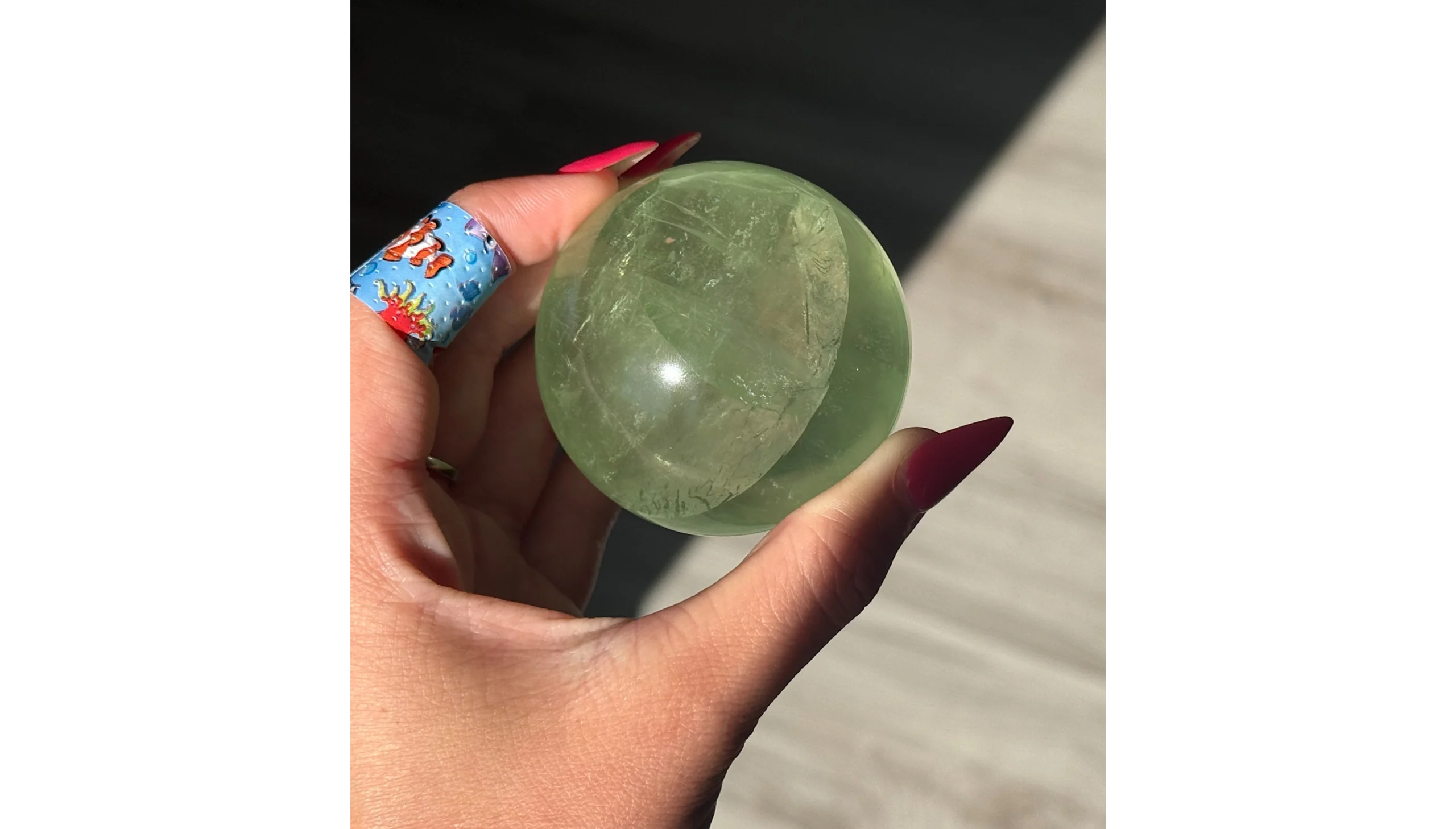 🧚♀️🌿The Mossbound Oracle Stone ~ Forest Fluorite🌿🧚♀️ - Image 4