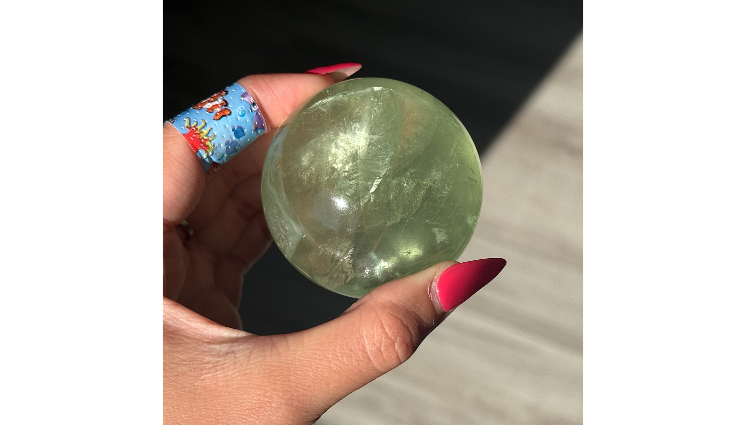 🧚♀️🌿The Mossbound Oracle Stone ~ Forest Fluorite🌿🧚♀️