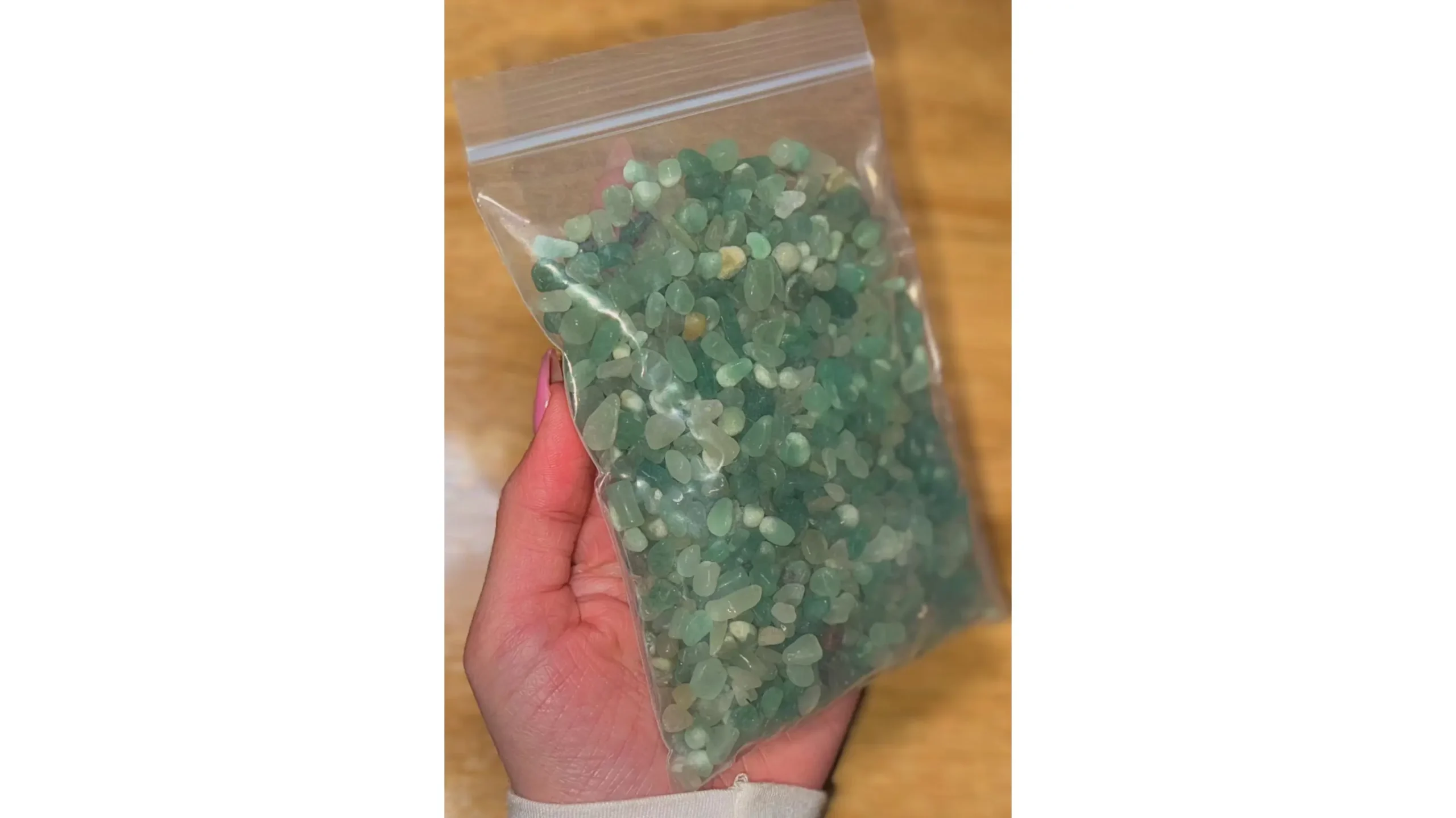 💚GREEN AVENTURINE CHIPS · Heart of Living Fortune (200g)💚 - Image 2