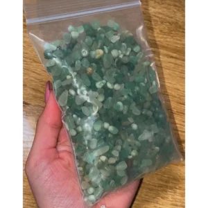 💚GREEN AVENTURINE CHIPS · Heart of Living Fortune (200g)💚