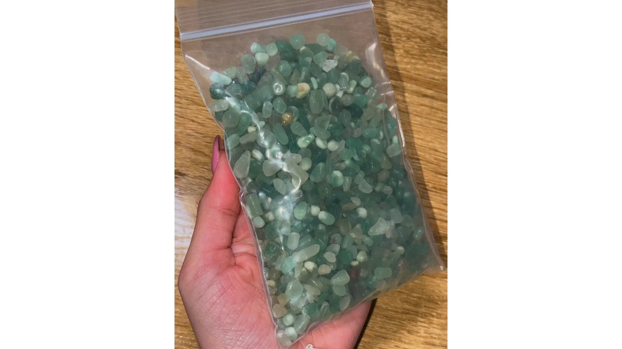 💚GREEN AVENTURINE CHIPS · Heart of Living Fortune (200g)💚