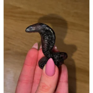 🩸🐍Bloodbound Serpent · Garnet × Arfvedsonite Cobra🐍🩸