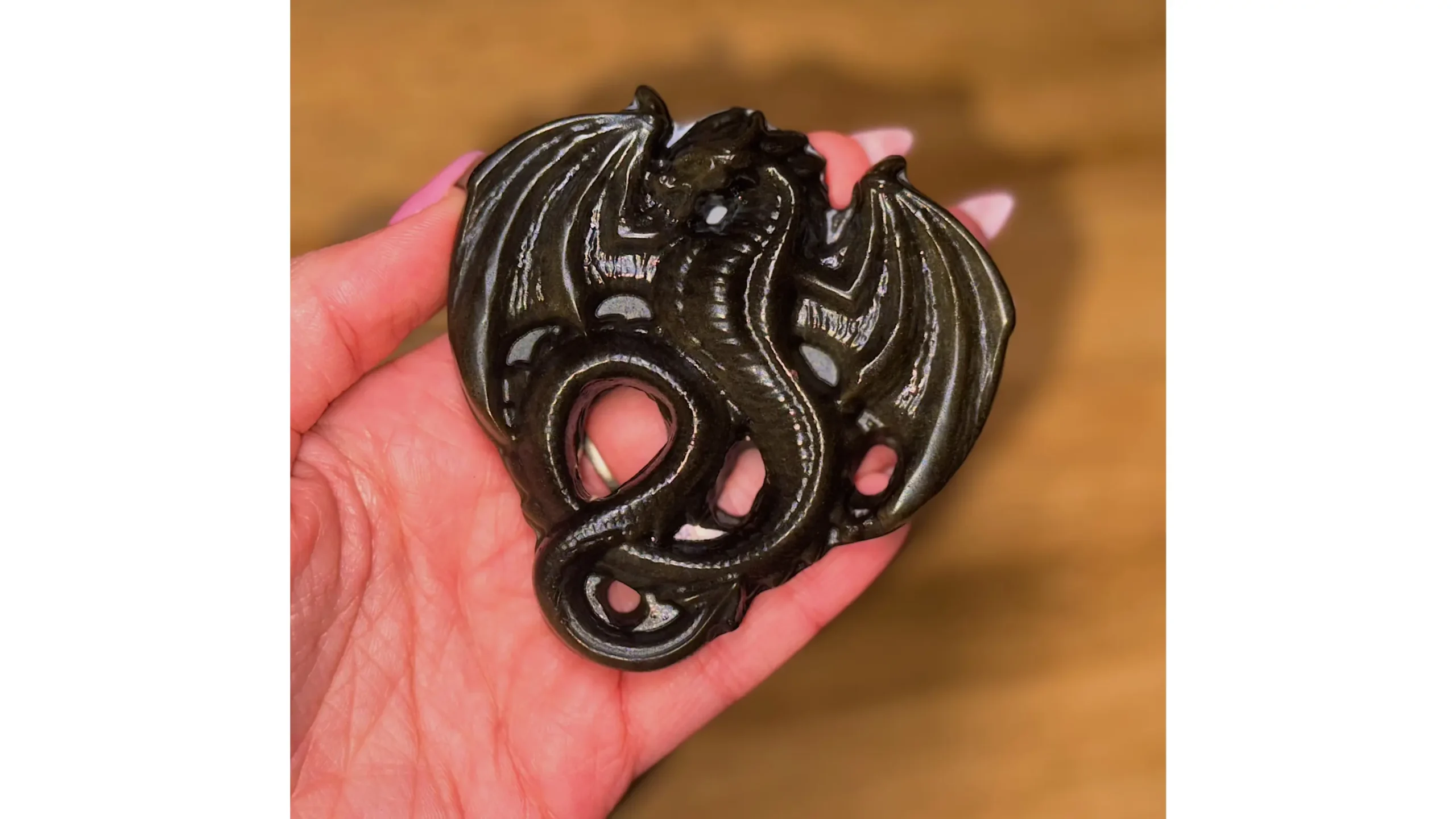 ✨🐉SOLARA AURELION · The Golden Sheen Obsidian Temple Dragon🐉✨