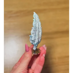 🌿🪶The Forest Scribe Feather ~ Moss Agate🪶🌿