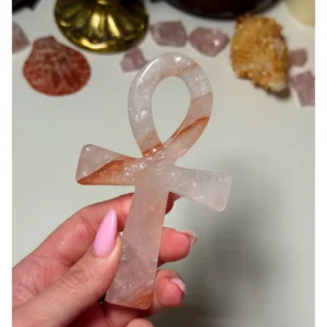 🔥Ignara ~ Fire Quartz Ankh of Sekhmet, Keeper of the Eternal Flame🔥
