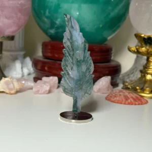 🌿🪽FOREST QUARTZ FEATHER🪽🌿