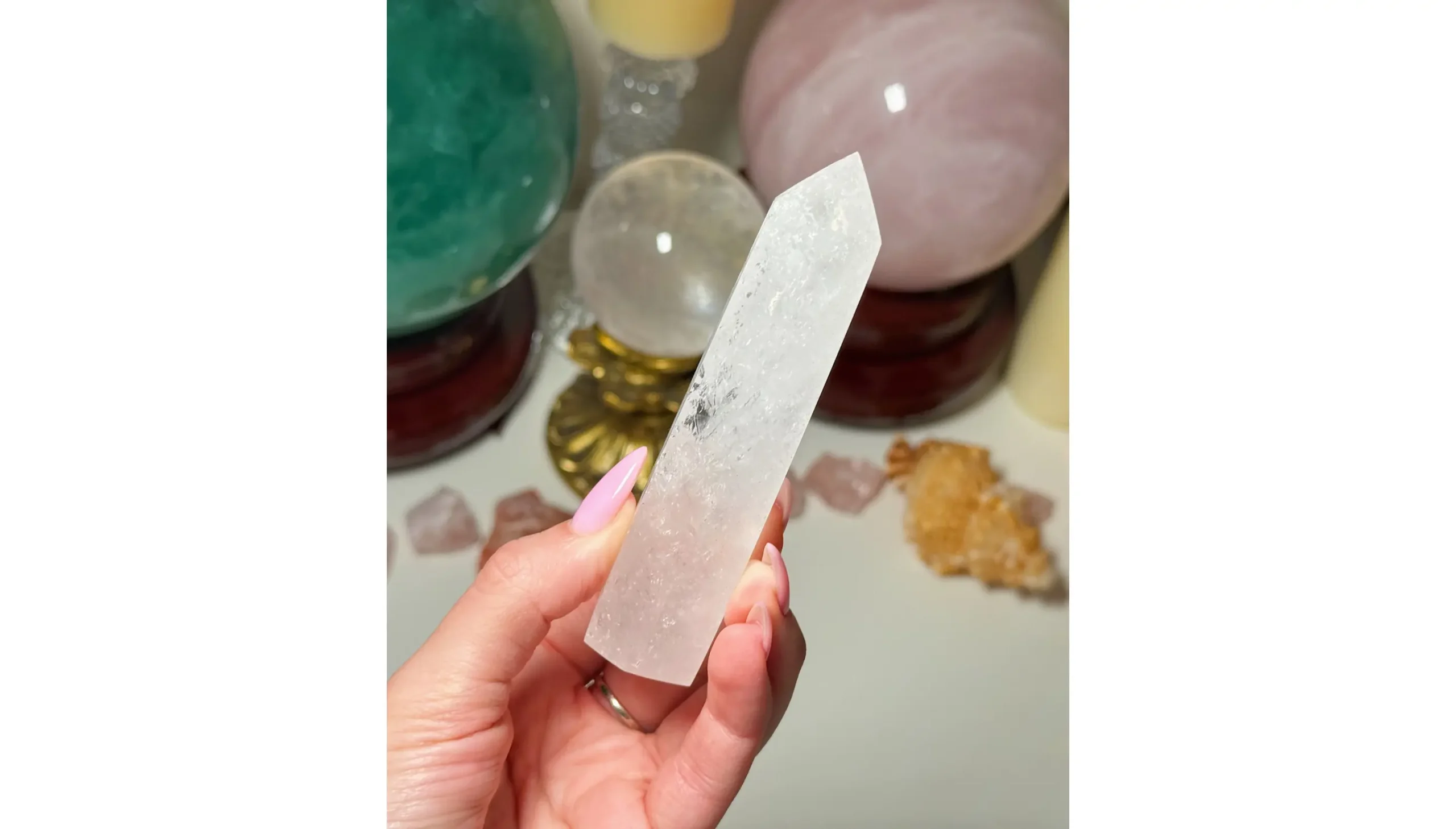 ✨🤍Clear Quartz The Living Light Column🤍✨ - Image 2
