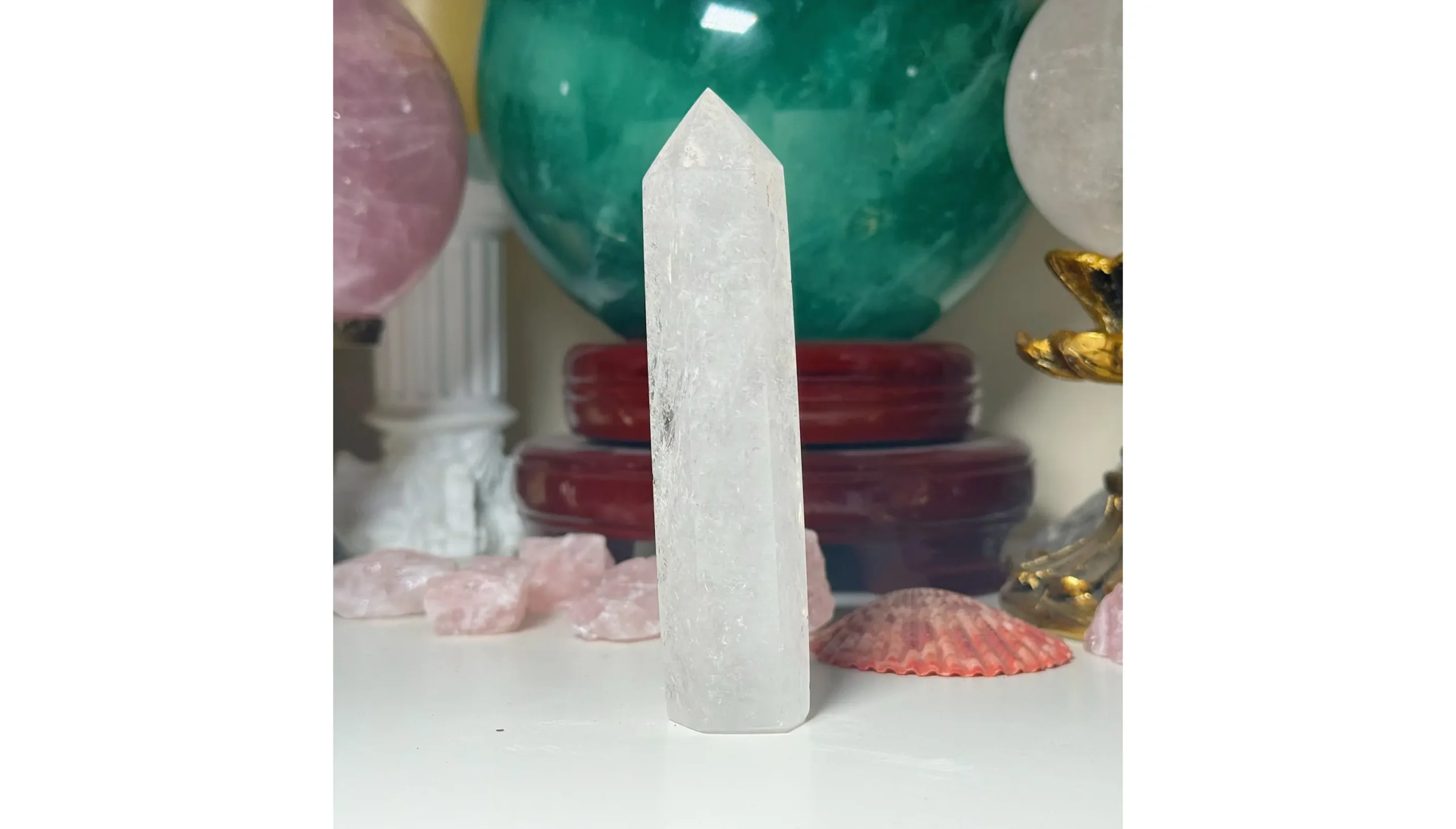 ✨🤍Clear Quartz The Living Light Column🤍✨ - Image 3