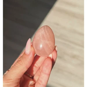 🌹Rose Quartz Egg ~ Roseheart🌹🤍✨