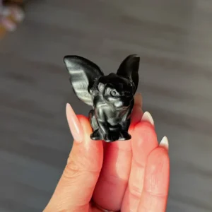 🖤🪽Gargoyle The Midnight Guardian ~ Black Obsidian🪽🖤
