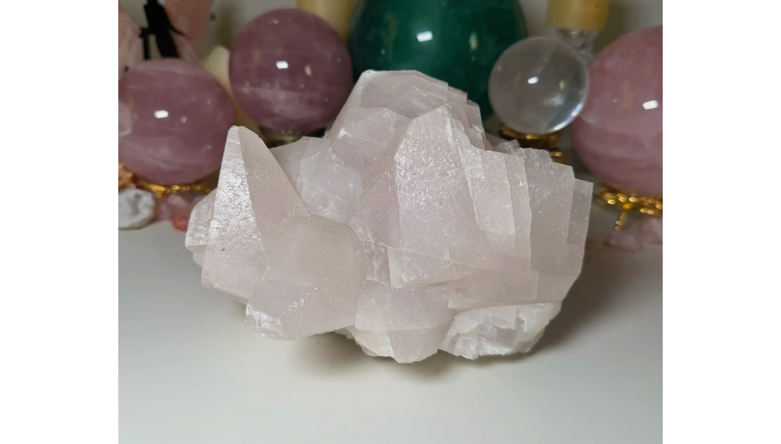 🧚♀️🌙✨The Astral Fairy Citadel ~ UV Pink Calcite✨🌙🧚♀️ - Image 2