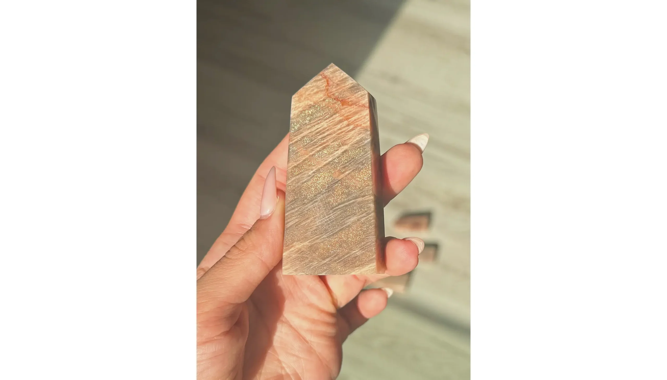 🍑🌙Peachy Moonstone ~ The Golden Flame of Eos🌙🍑 - Image 2