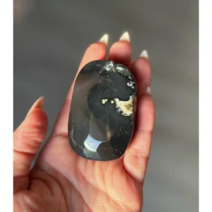 🌑🌌 Volcano Agate Palm Stone ~ The Void Flame🌌🌑