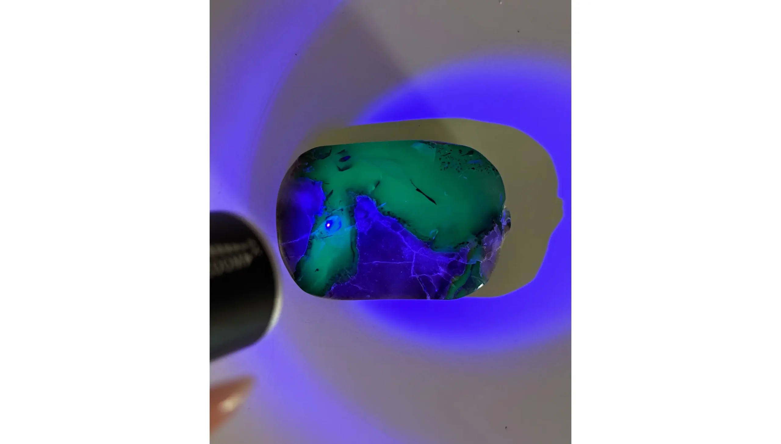 💚⚡Volcano Agate Palm Stone ~ The Emerald Rift⚡💚 - Image 2