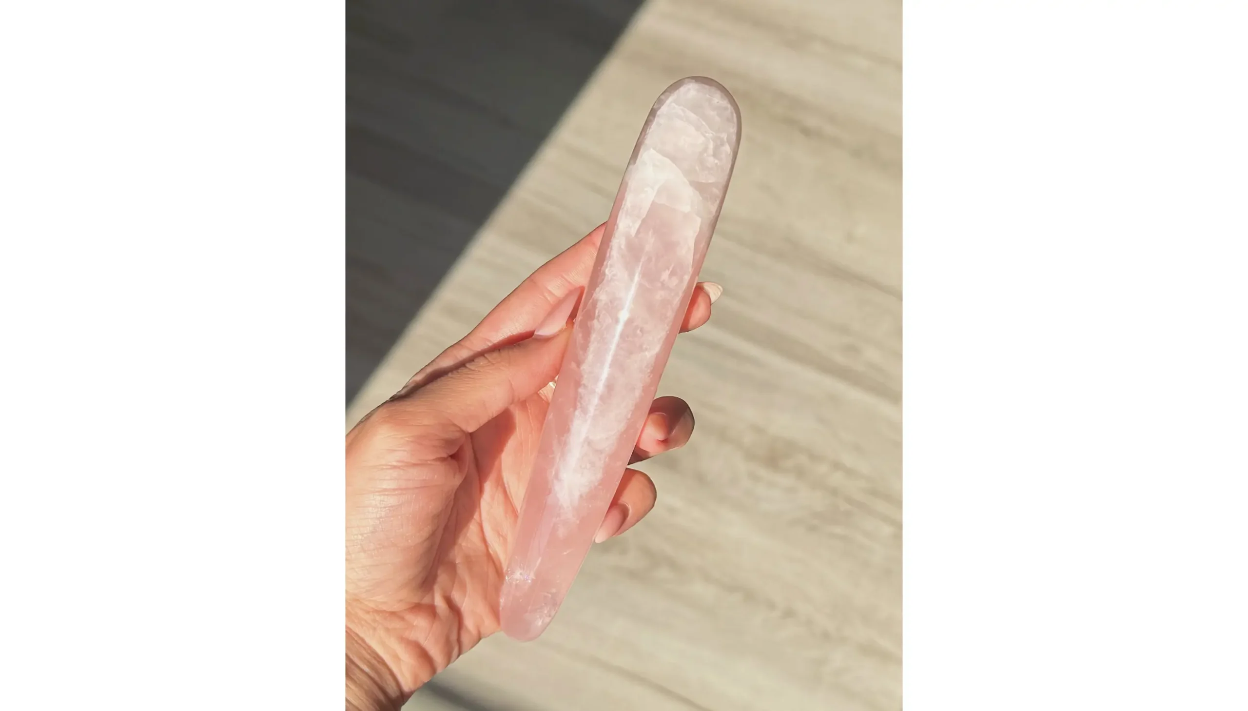 🌷Rose Quartz Yoni Wand ~ Selene’s Veil🌙🌷