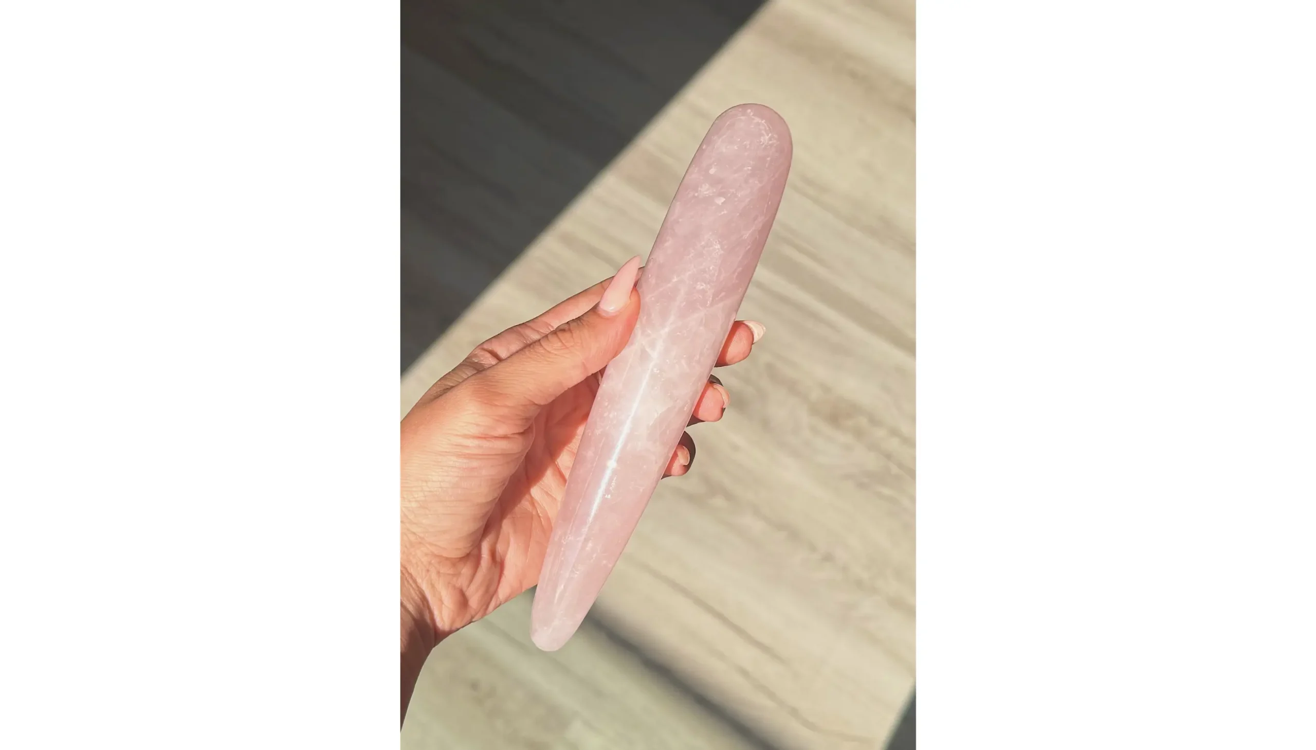 🌸Rose Quartz Yoni Wand ~ The Blooming Gate🌸🕊️ - Image 4
