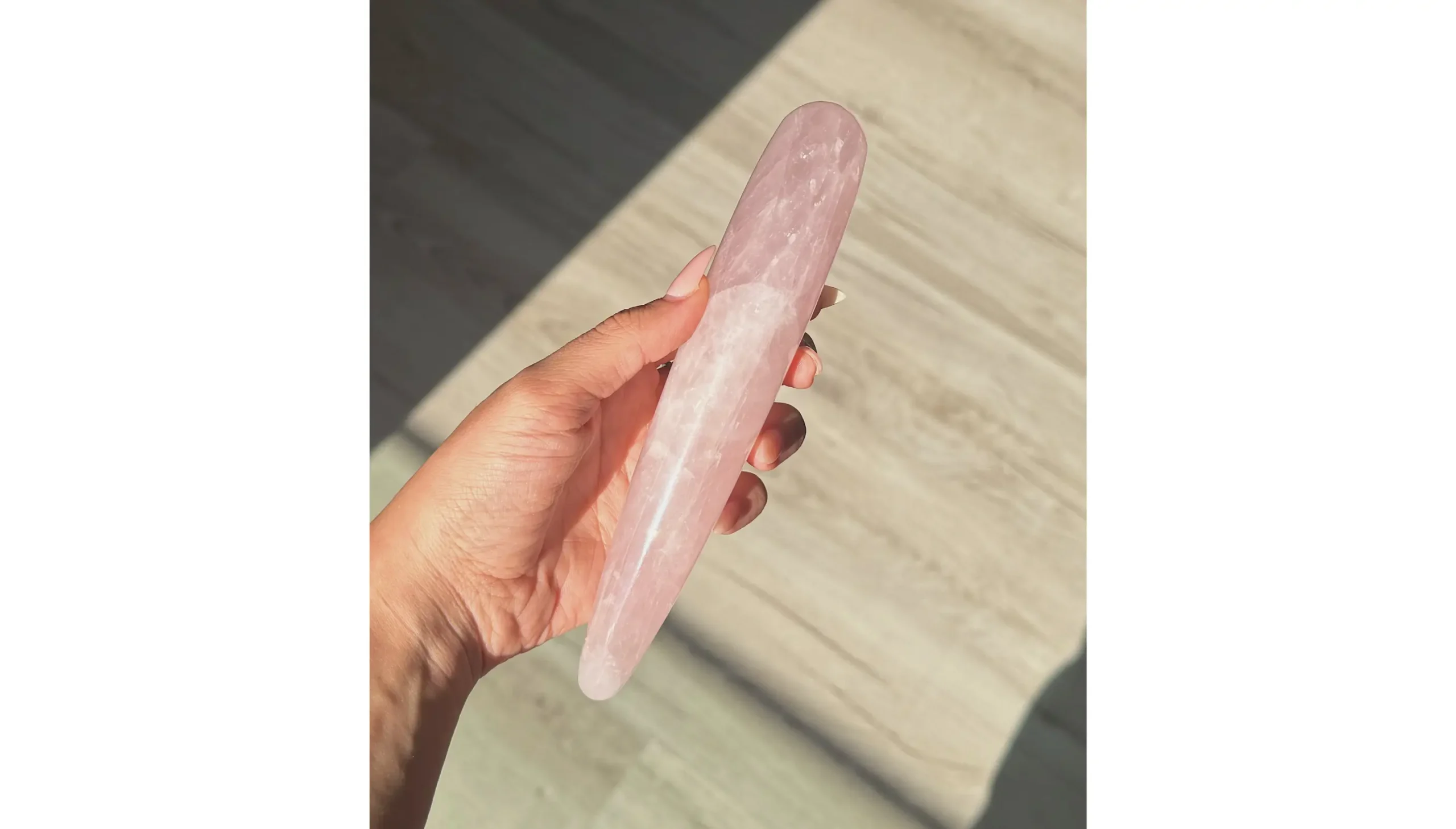 🌸Rose Quartz Yoni Wand ~ The Blooming Gate🌸🕊️ - Image 3