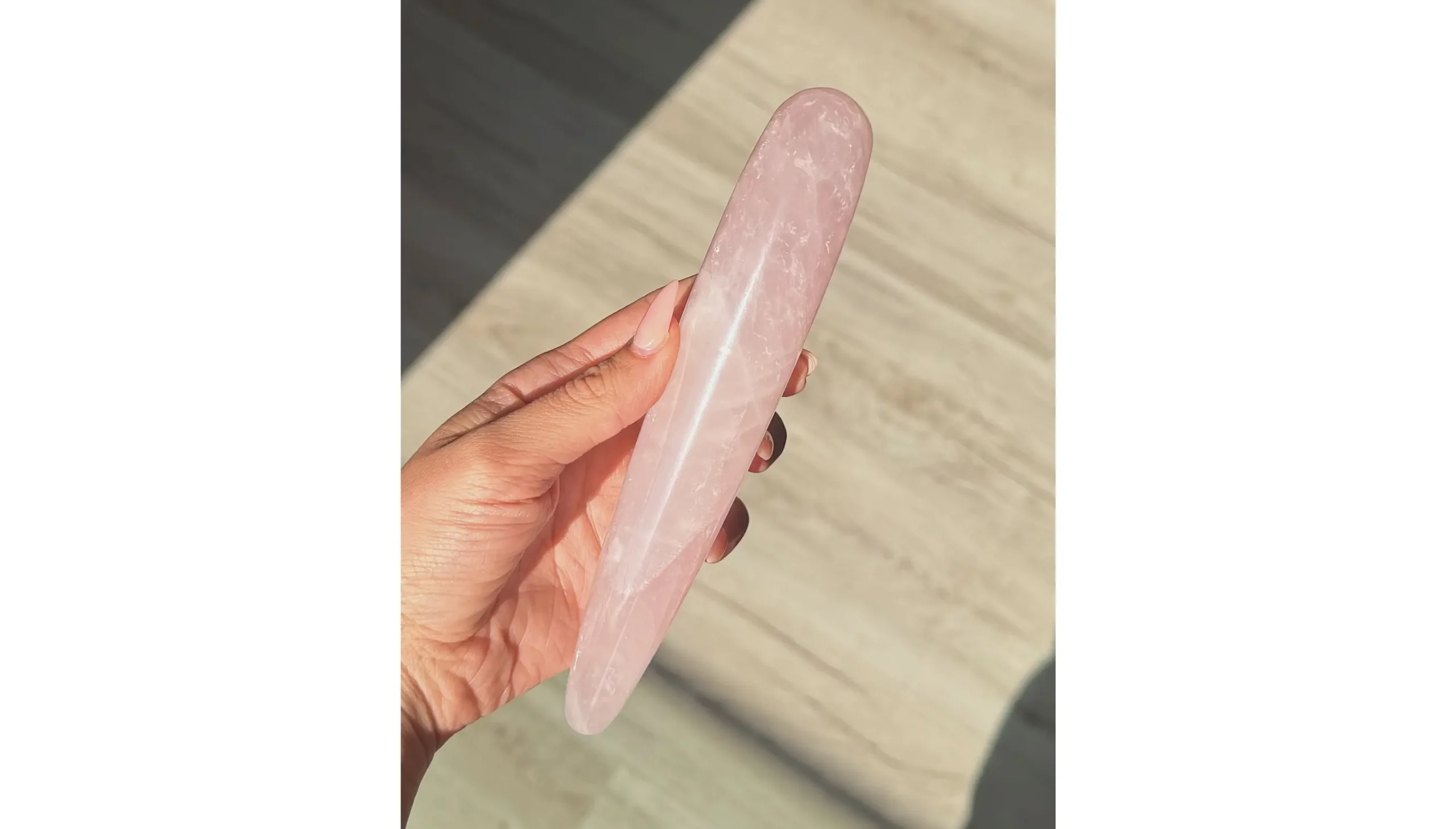 🌸Rose Quartz Yoni Wand ~ The Blooming Gate🌸🕊️ - Image 2