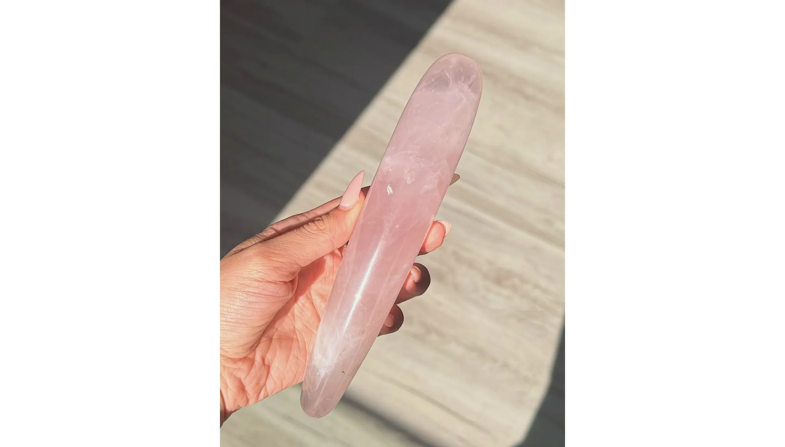 🌷Rose Quartz Yoni Wand ~ Temple Rose🤍🌷 - Image 2
