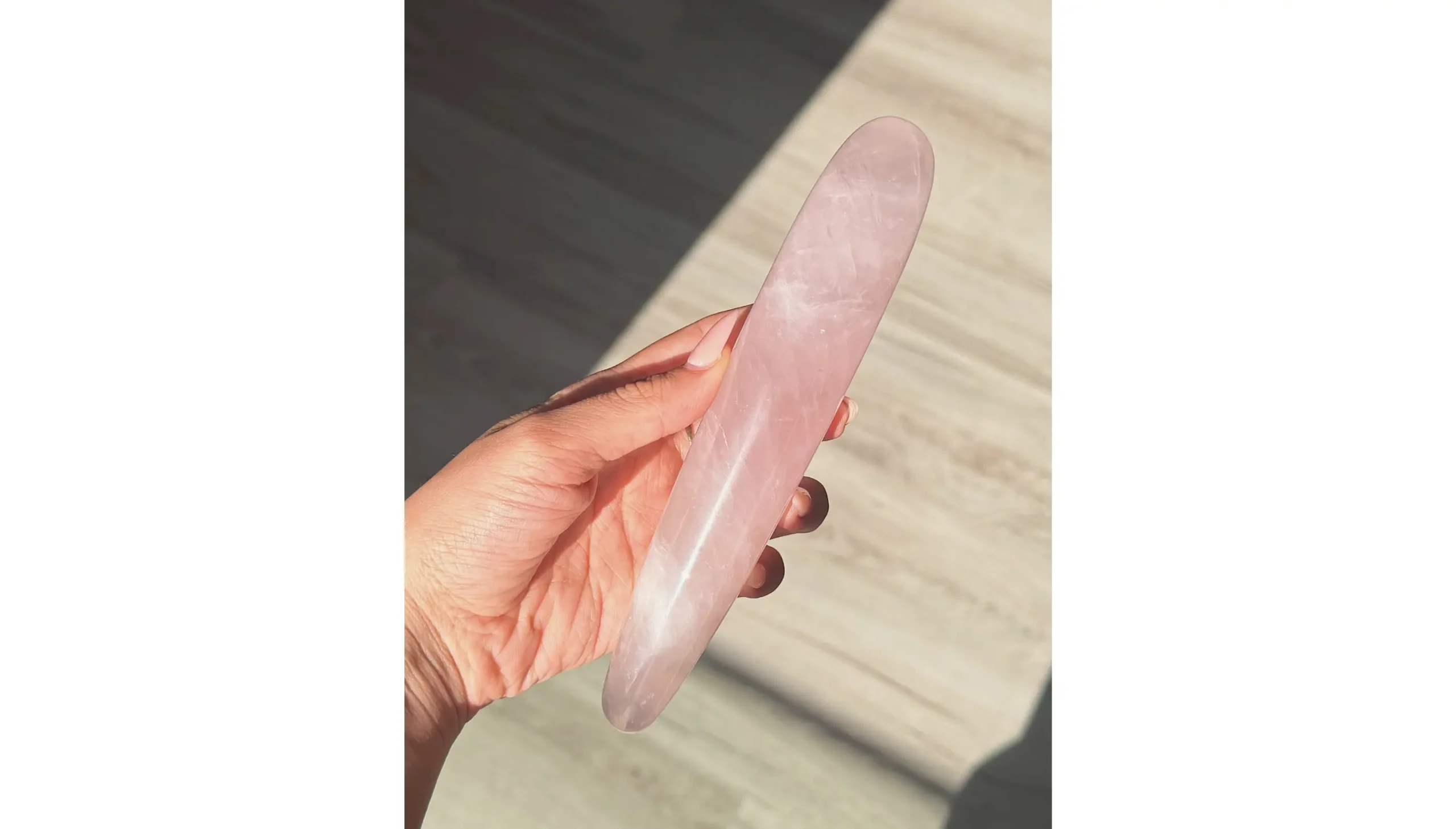 🌷Rose Quartz Yoni Wand ~ Temple Rose🤍🌷 - Image 4
