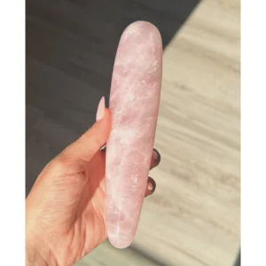 🌸Rose Quartz Yoni Wand ~ Moonveil Bloom🌙🌸