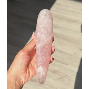 🤍Rose Quartz Yoni Wand ~ Moon Priestess Veil✨🤍