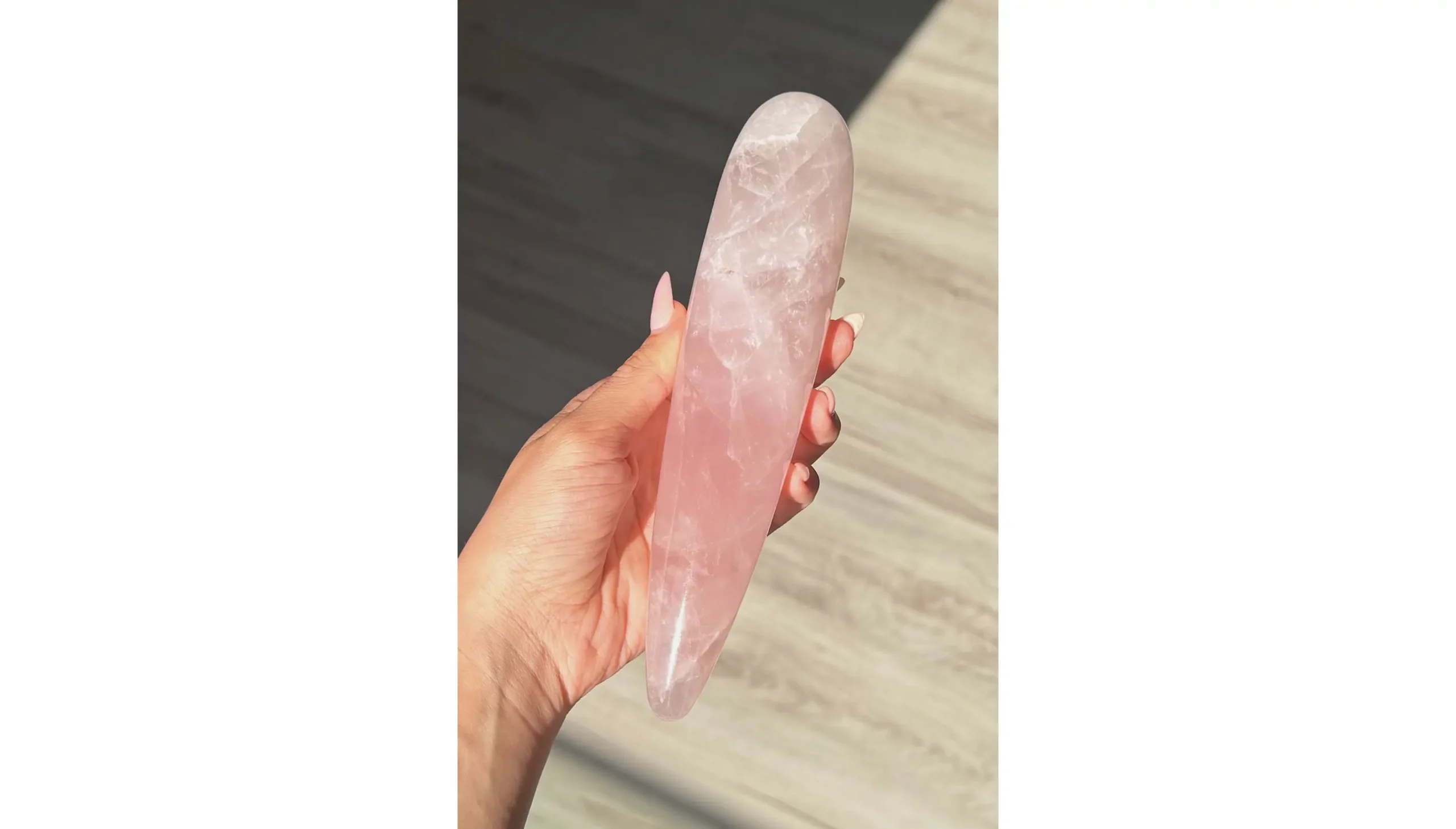 š¤Rose Quartz Yoni Wand ~ Moon Priestess VeilāØš¤ - Image 2