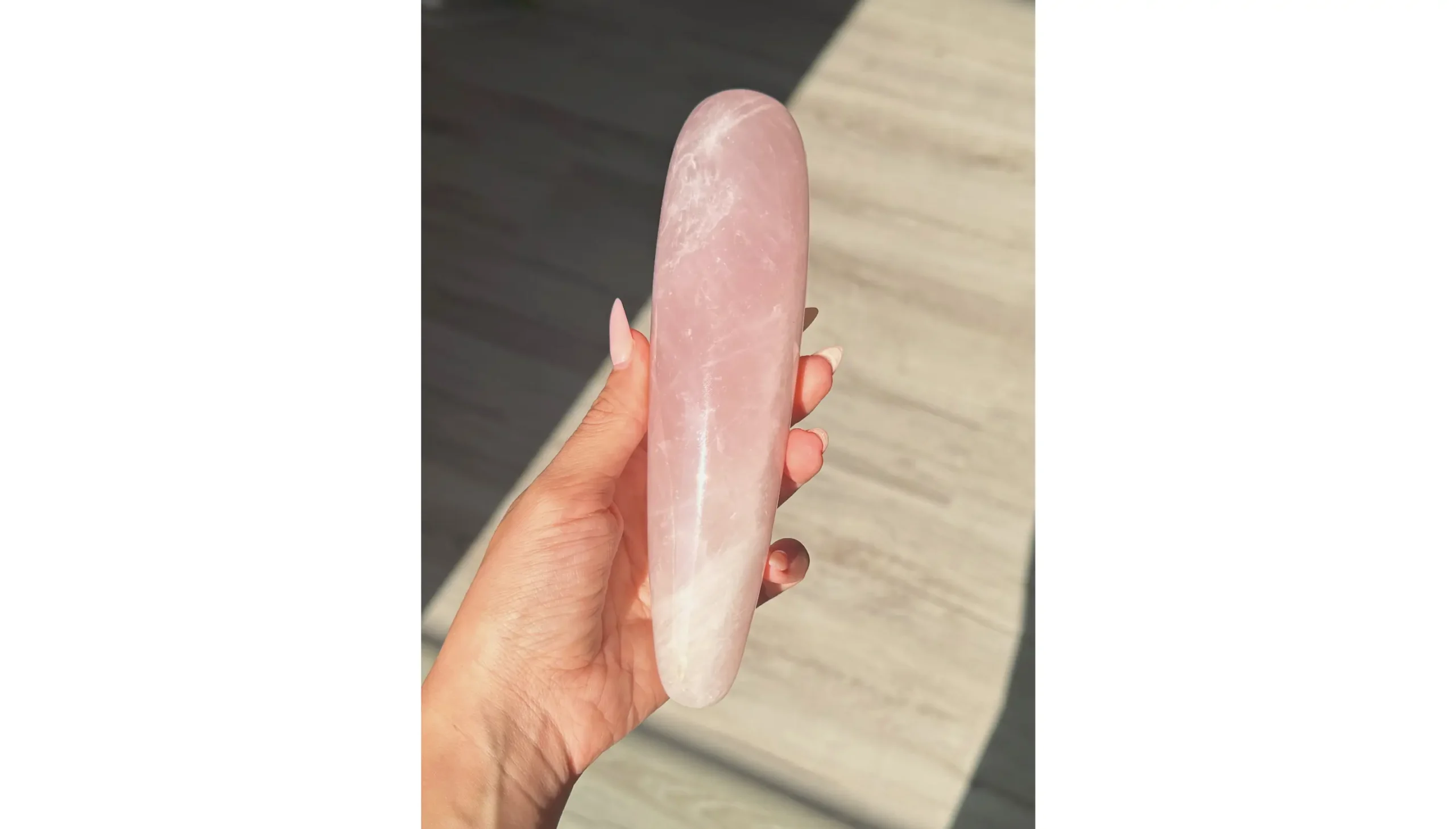 🌸Rose Quartz Yoni Wand ~ Moonlit Petal🌙🌸 - Image 3