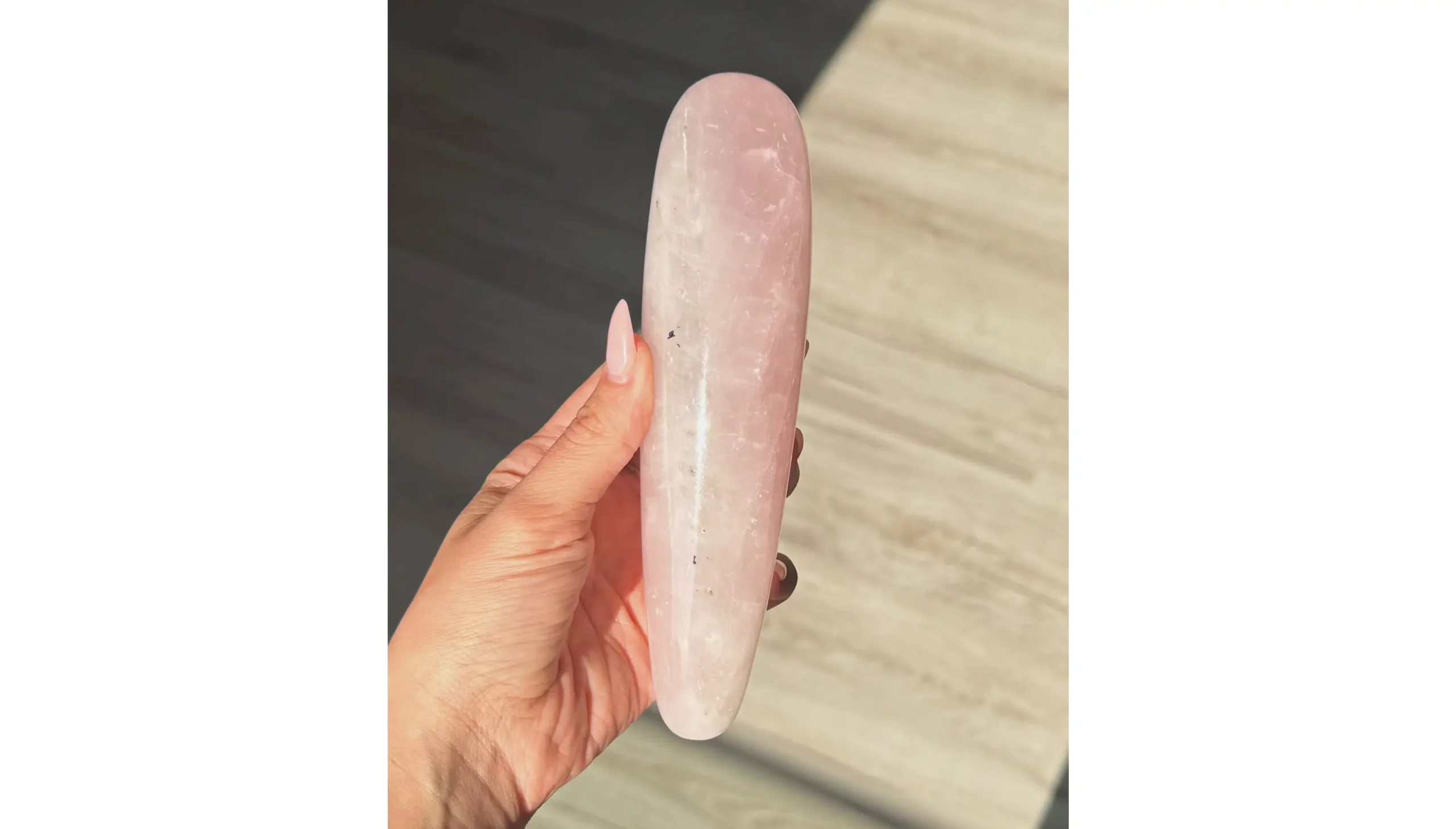 🌸Rose Quartz Yoni Wand ~ Moonlit Petal🌙🌸 - Image 2