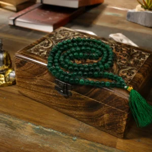 💚✨108 Bead Indian Green Jade Mala ~ Sacred Flow of