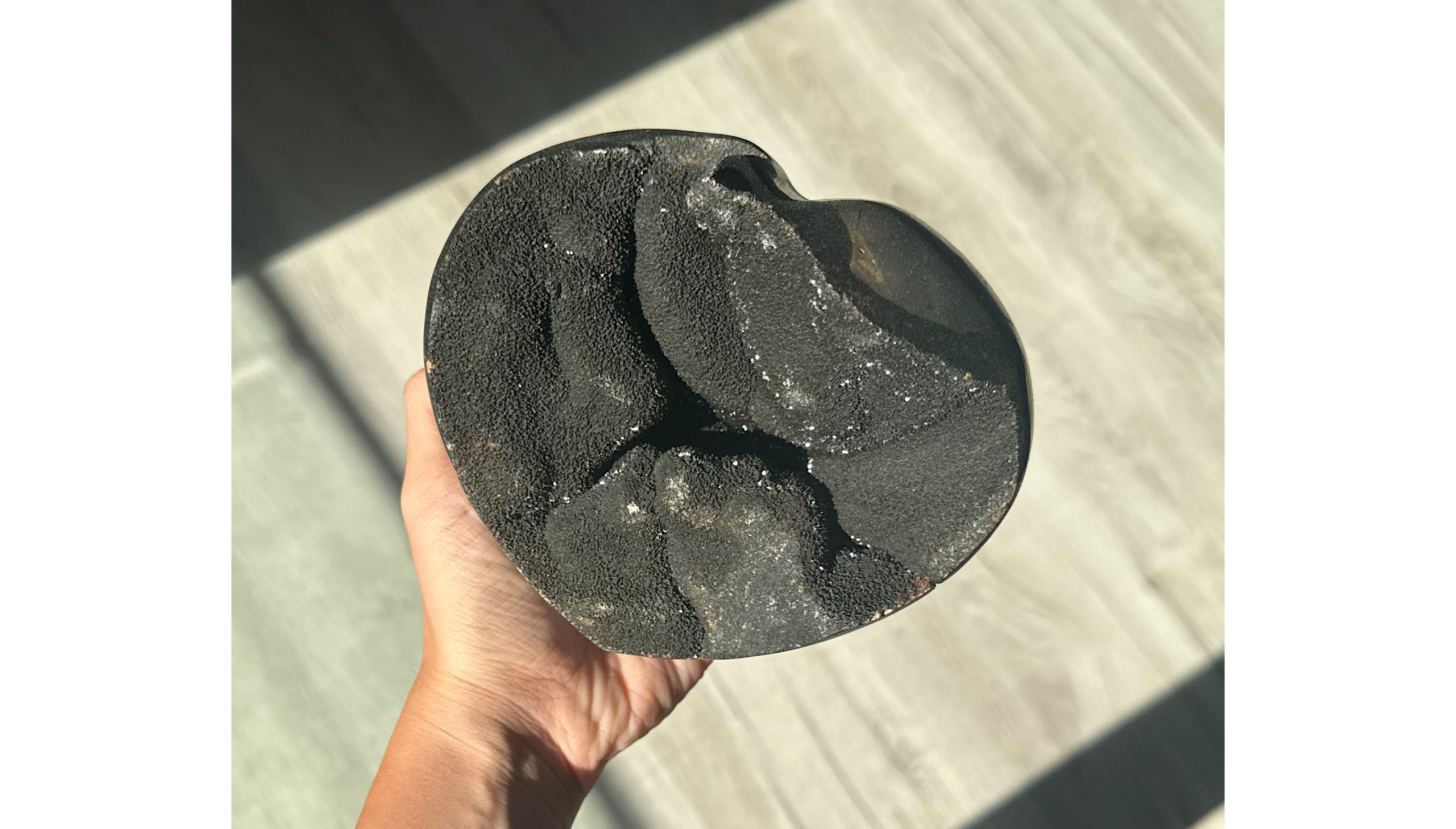 🖤🐉✨Ancient Dragon Heart ~ Septarian Heart with Druzy✨🐉🖤