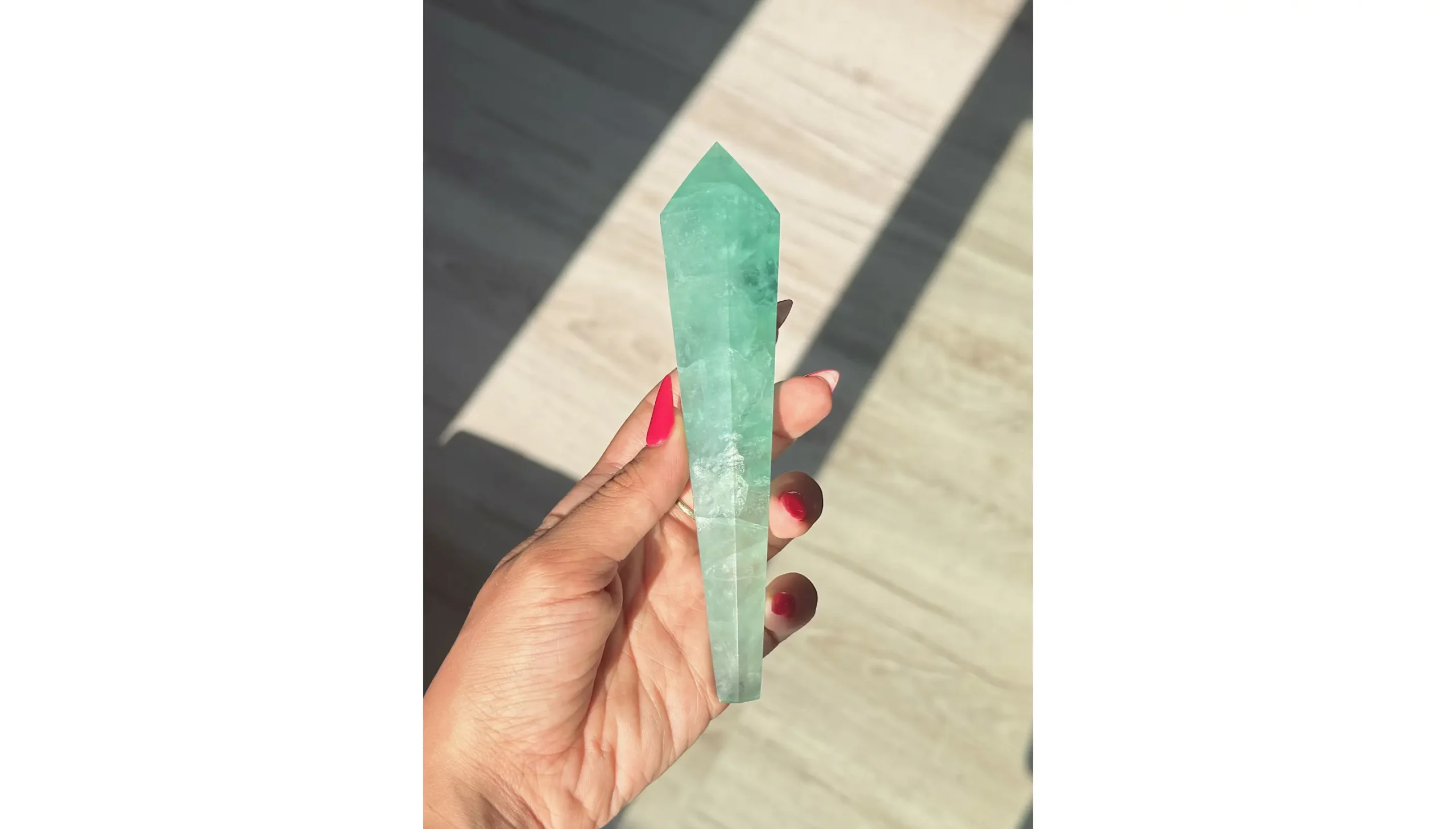 🧜♀️🌙✨Moonsong Tide Wand ~ Baja Fluorite✨🌙🧜♀️ - Image 2