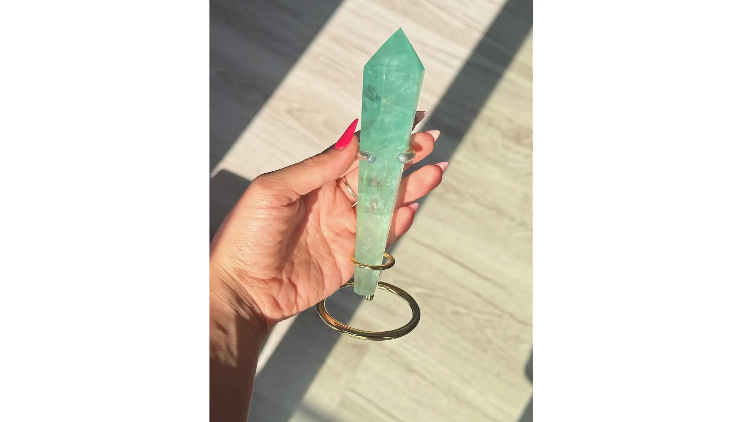🧜♀️🌙✨Moonsong Tide Wand ~ Baja Fluorite✨🌙🧜♀️