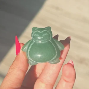😴🍀Green Aventurine Snorlax ~ The Lucky Dream Guardian✨🌿