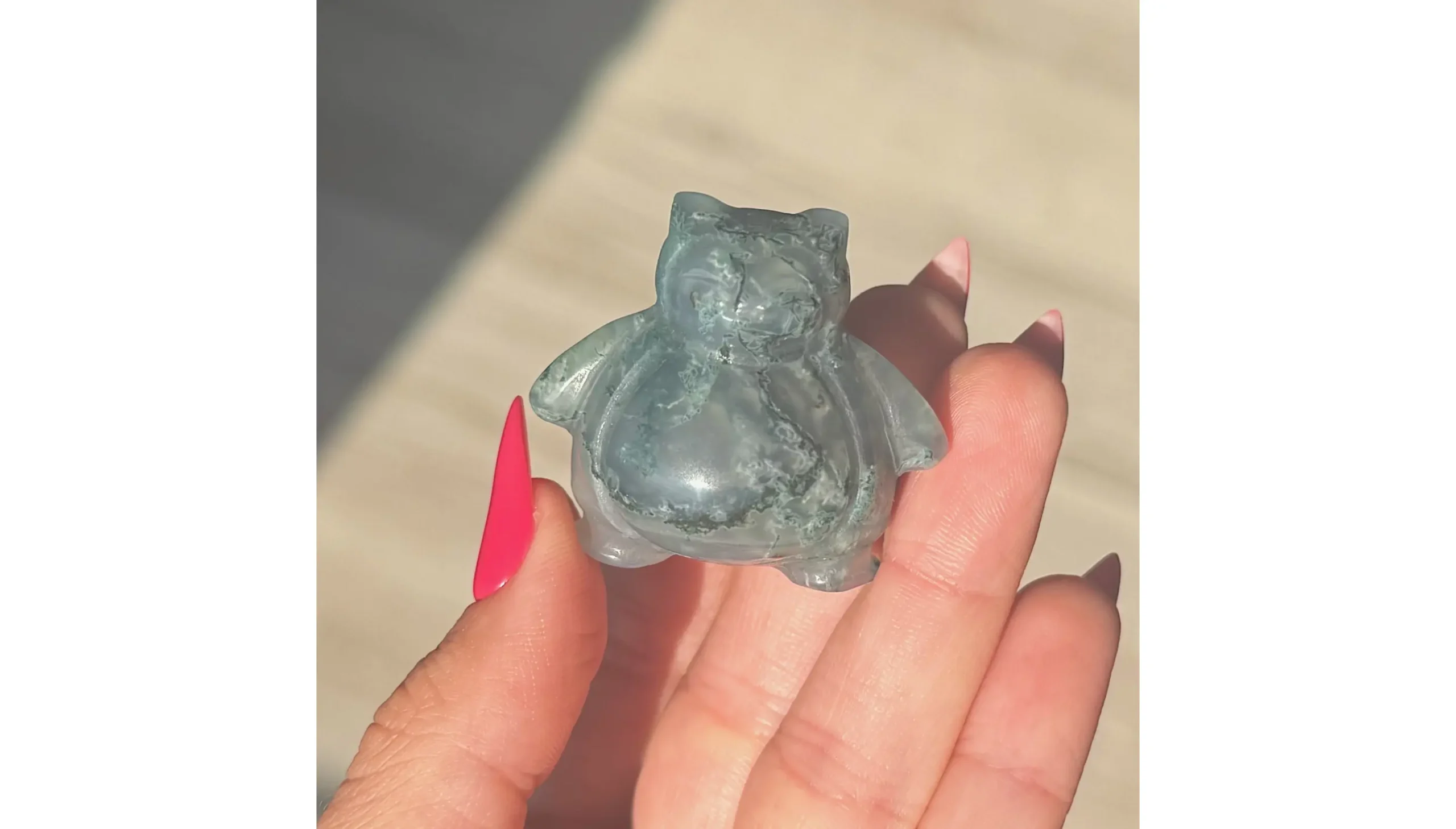 😴🌿Moss Agate Snorlax ~ The Forest Nap Guardian🍃✨