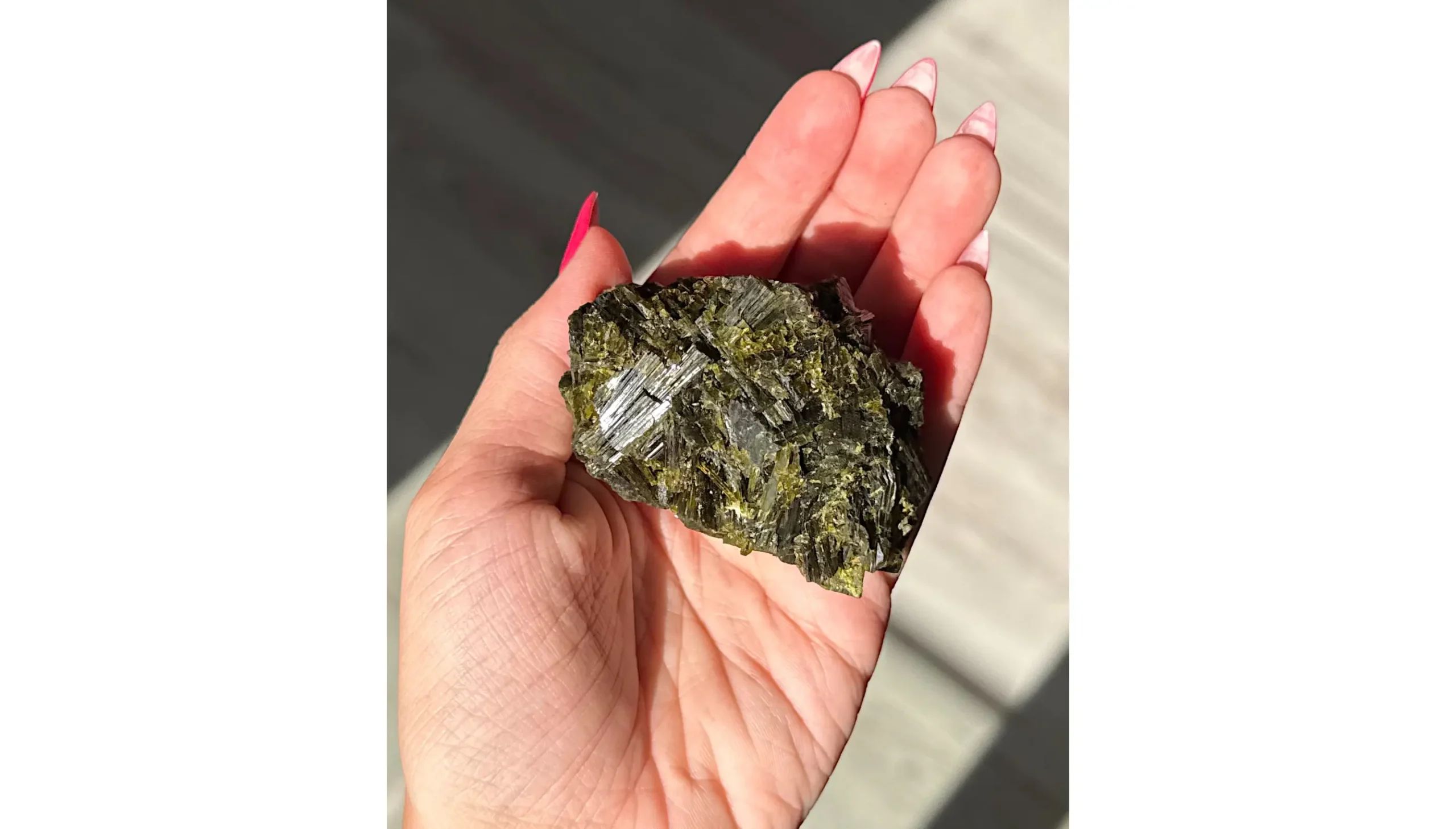 🖤⚔️The Black Citadel ~ Madagascar Epidote⚔️🖤 - Image 2