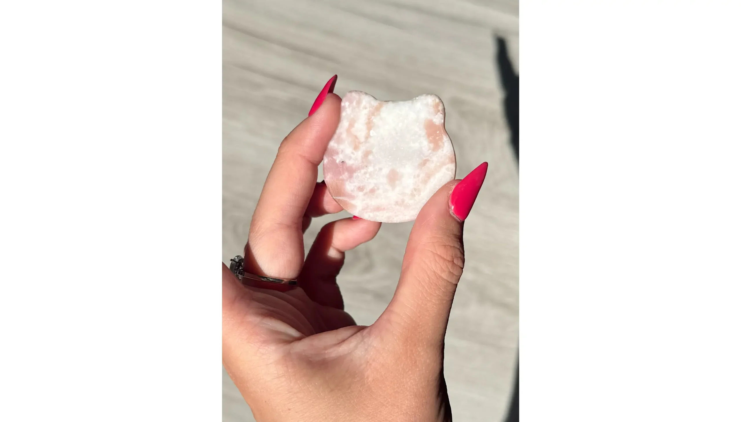 🐾🌸Dreamwhisker ~ Pink Opal Cat Tray🌸🐾 - Image 2
