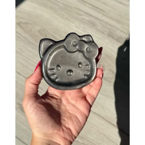 🖤🌙Silver Sheen Obsidian Hello Kitty Tray🌙🖤
